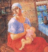 Petrov-Vodkin, Kozma Mother oil painting
